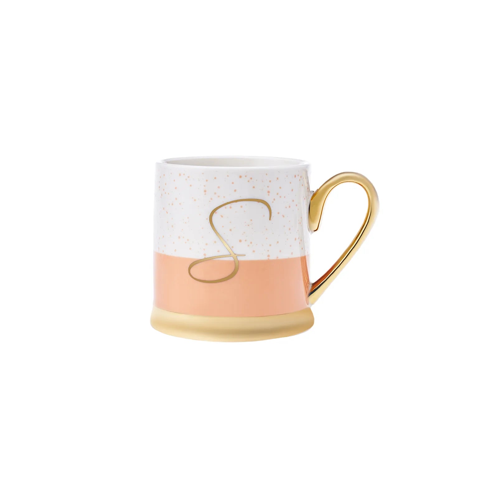 Karaca S Letter Mug 153.03.06.1625 -  Mugs - ebarza Furniture UAE | Shop Modern Furniture in Abu Dhabi & Dubai - مفروشات ايبازرا في الامارات | تسوق اثاث عصري وديكورات مميزة في دبي وابوظبي