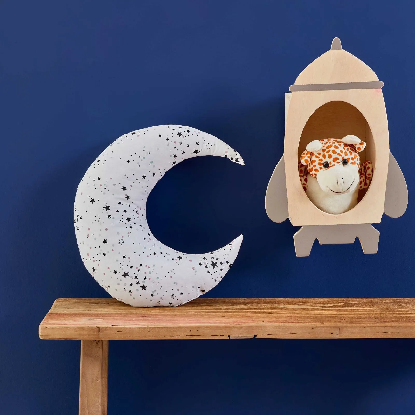 Karaca Sarah Anderson Moon 3D Filled Pillow 160.02.01.0517 -  Cushions - ebarza Furniture UAE | Shop Modern Furniture in Abu Dhabi & Dubai - مفروشات ايبازرا في الامارات | تسوق اثاث عصري وديكورات مميزة في دبي وابوظبي