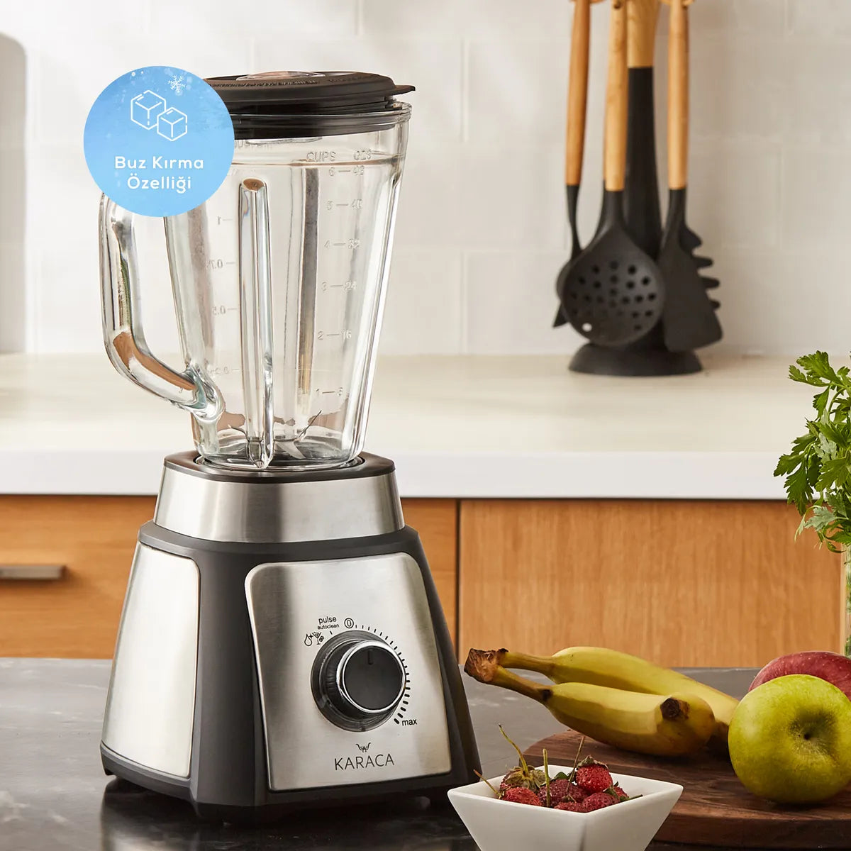 Karaca Shaker Inox Smoothie Blender 5001 153.01.06.5011 -  Kitchen Appliances - ebarza Furniture UAE | Shop Modern Furniture in Abu Dhabi & Dubai - مفروشات ايبازرا في الامارات | تسوق اثاث عصري وديكورات مميزة في دبي وابوظبي