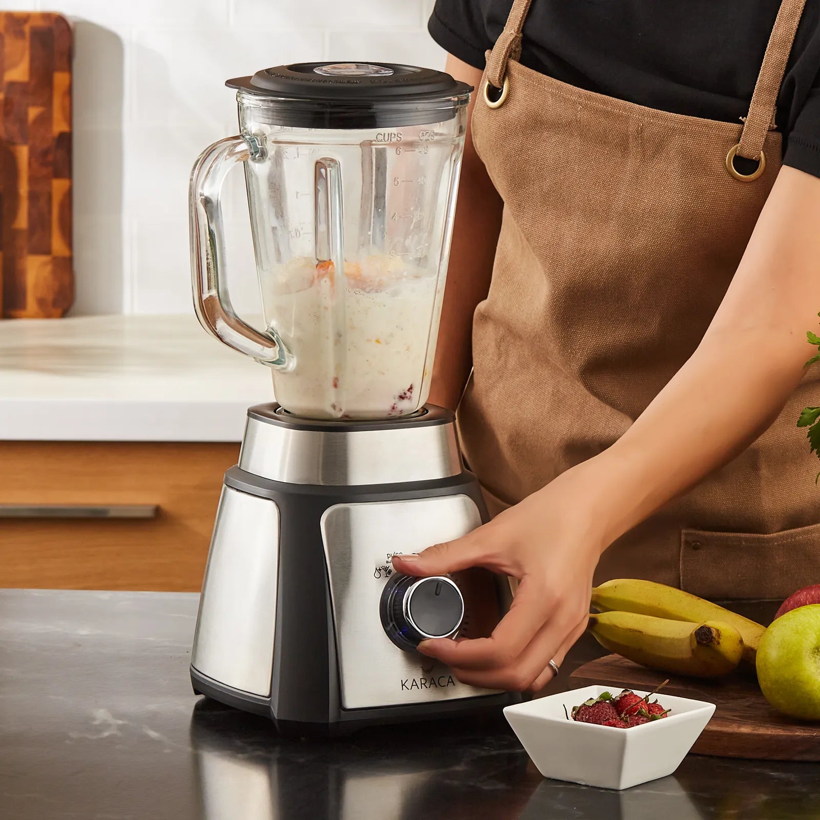 Karaca Shaker Inox Smoothie Blender 5001 153.01.06.5011 -  Kitchen Appliances - ebarza Furniture UAE | Shop Modern Furniture in Abu Dhabi & Dubai - مفروشات ايبازرا في الامارات | تسوق اثاث عصري وديكورات مميزة في دبي وابوظبي