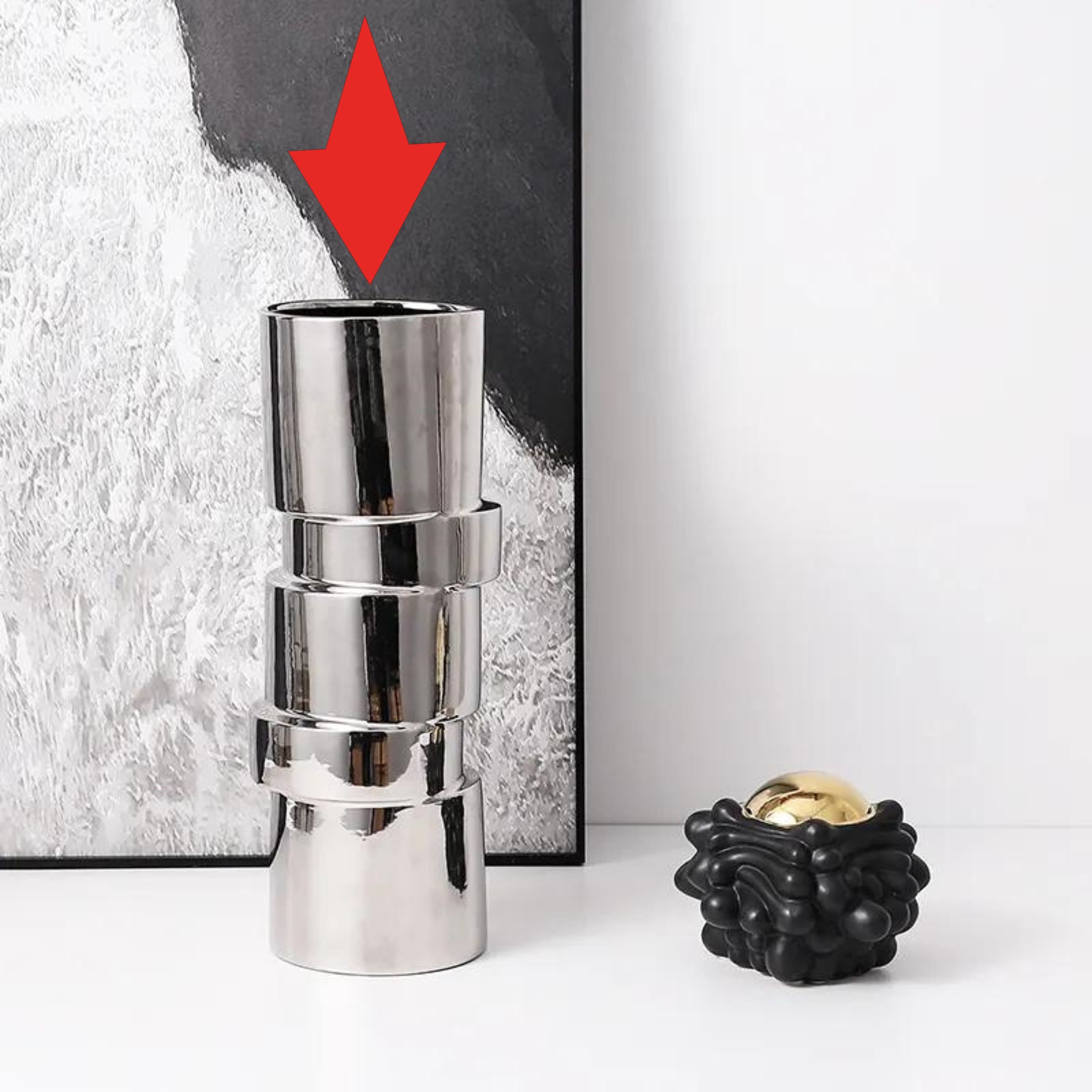 Bamboo Vase Fa-D21090 -  Vases - ebarza Furniture UAE | Shop Modern Furniture in Abu Dhabi & Dubai - مفروشات ايبازرا في الامارات | تسوق اثاث عصري وديكورات مميزة في دبي وابوظبي