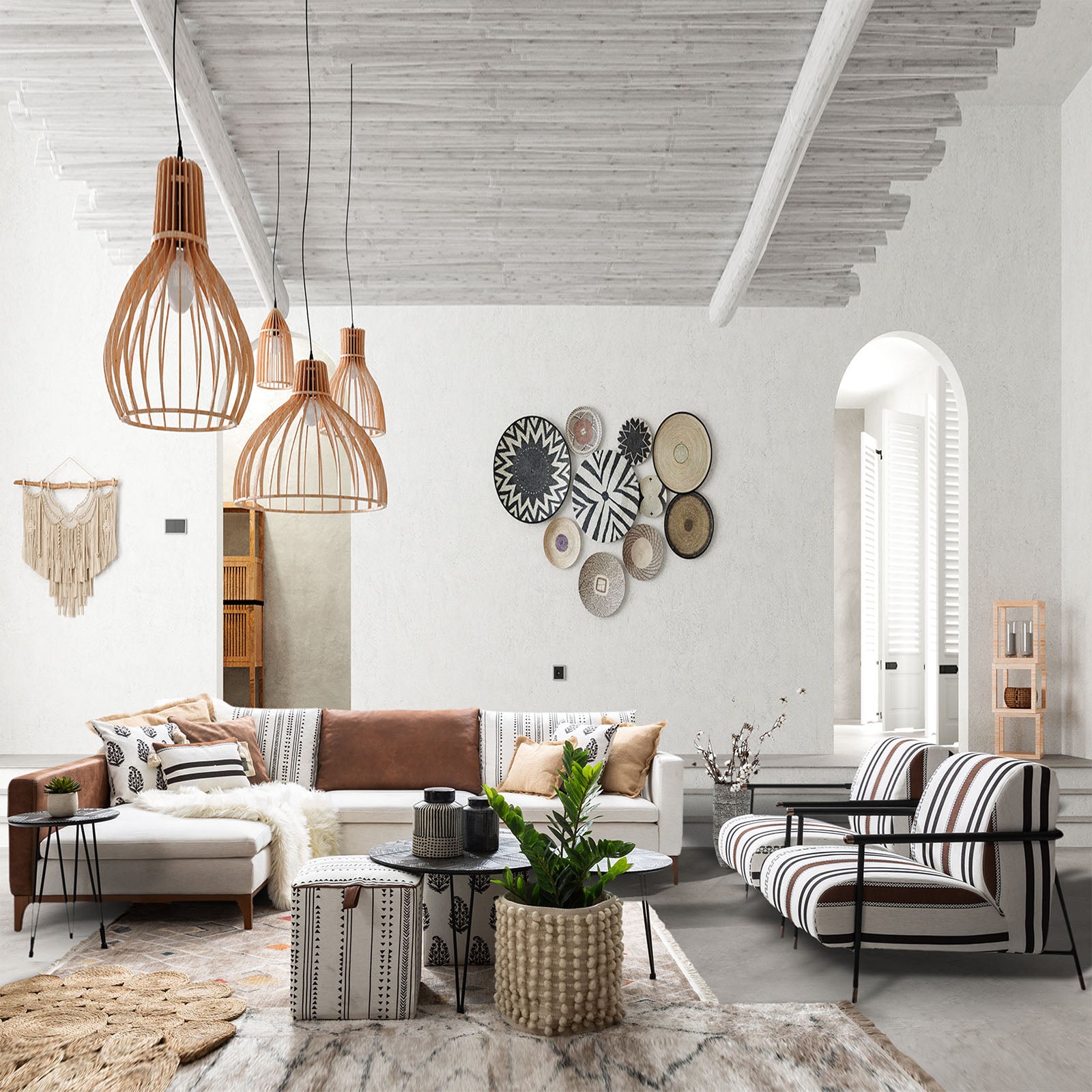 Metropol Bohomian Armchair SLNI-METCH -  Armchairs - ebarza Furniture UAE | Shop Modern Furniture in Abu Dhabi & Dubai - مفروشات ايبازرا في الامارات | تسوق اثاث عصري وديكورات مميزة في دبي وابوظبي