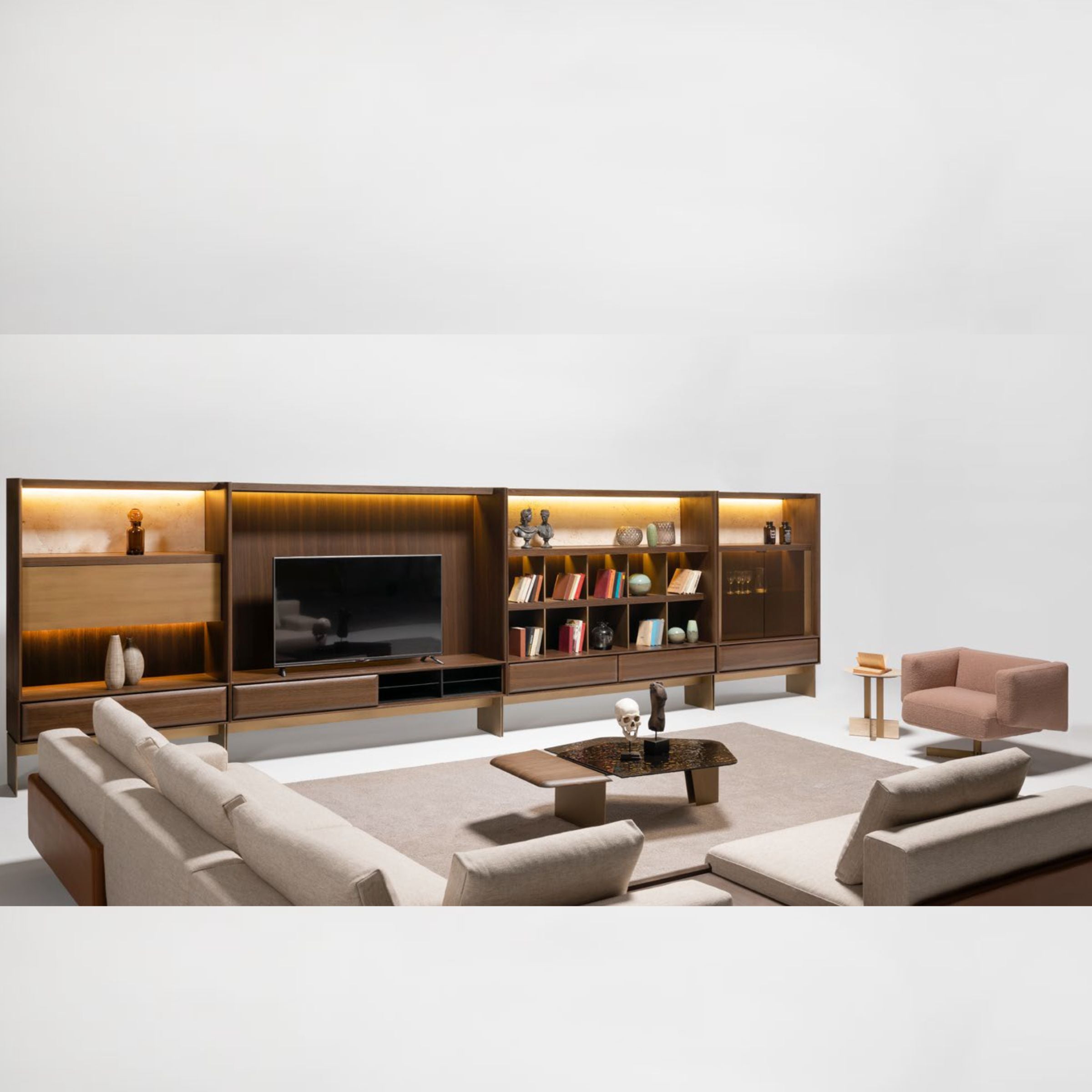 Era Wall Unit Bookshelf Block Era-Wall200 -  TV Units - ebarza Furniture UAE | Shop Modern Furniture in Abu Dhabi & Dubai - مفروشات ايبازرا في الامارات | تسوق اثاث عصري وديكورات مميزة في دبي وابوظبي