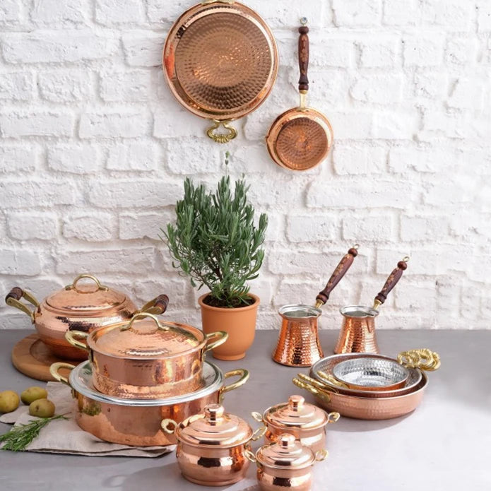 Karaca Mesopotamia Copper Pan 20 Cm 153.03.08.0153 -  Cookware Sets - ebarza Furniture UAE | Shop Modern Furniture in Abu Dhabi & Dubai - مفروشات ايبازرا في الامارات | تسوق اثاث عصري وديكورات مميزة في دبي وابوظبي