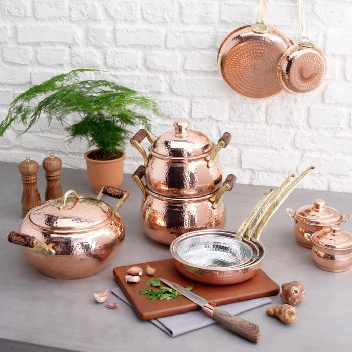Karaca Mesopotamia Copper Mini Cookware 8 Cm 153.03.08.0160 -  Cookware Sets - ebarza Furniture UAE | Shop Modern Furniture in Abu Dhabi & Dubai - مفروشات ايبازرا في الامارات | تسوق اثاث عصري وديكورات مميزة في دبي وابوظبي