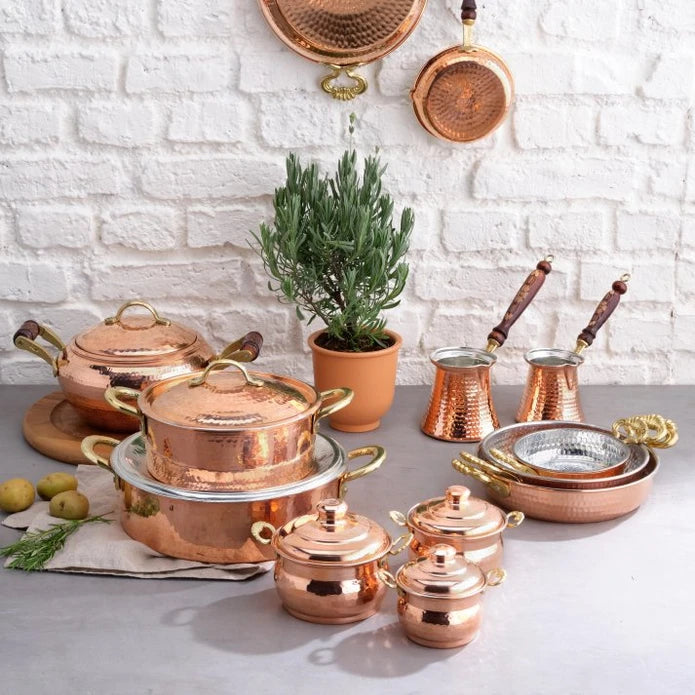 Karaca Mesopotamia Copper Mini Cookware 8 Cm 153.03.08.0160 -  Cookware Sets - ebarza Furniture UAE | Shop Modern Furniture in Abu Dhabi & Dubai - مفروشات ايبازرا في الامارات | تسوق اثاث عصري وديكورات مميزة في دبي وابوظبي