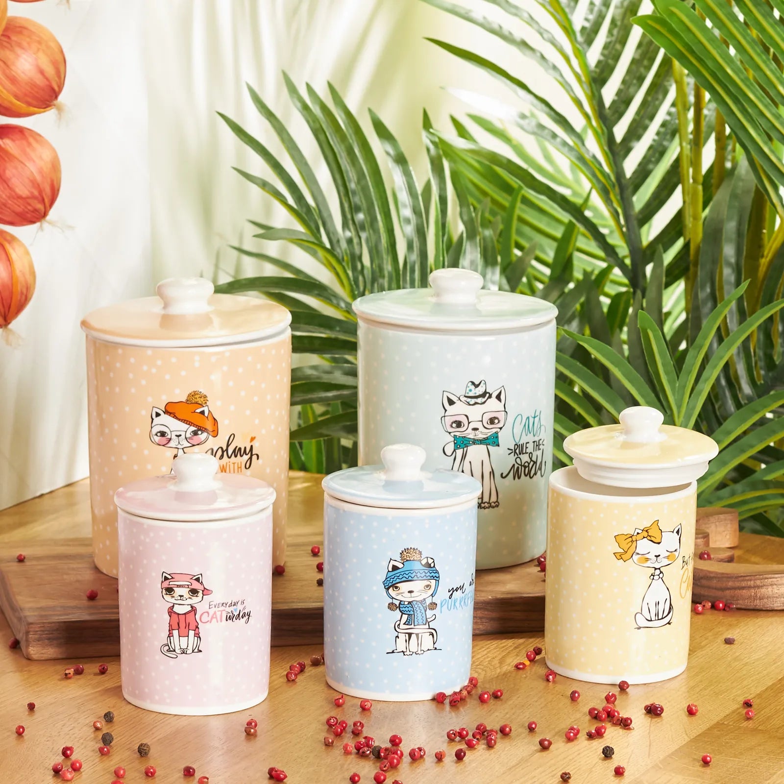 Karaca Animal 5 Pieces Spice Set 153.03.06.5146 -  Spice Sets - ebarza Furniture UAE | Shop Modern Furniture in Abu Dhabi & Dubai - مفروشات ايبازرا في الامارات | تسوق اثاث عصري وديكورات مميزة في دبي وابوظبي