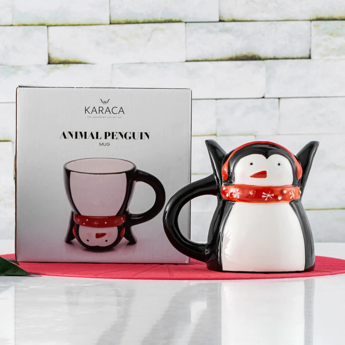 Karaca Animal Penguin Mug 153.03.06.1856 -  Mugs - ebarza Furniture UAE | Shop Modern Furniture in Abu Dhabi & Dubai - مفروشات ايبازرا في الامارات | تسوق اثاث عصري وديكورات مميزة في دبي وابوظبي