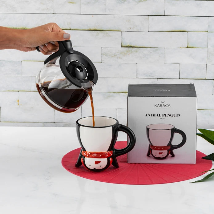 Karaca Animal Penguin Mug 153.03.06.1856 -  Mugs - ebarza Furniture UAE | Shop Modern Furniture in Abu Dhabi & Dubai - مفروشات ايبازرا في الامارات | تسوق اثاث عصري وديكورات مميزة في دبي وابوظبي