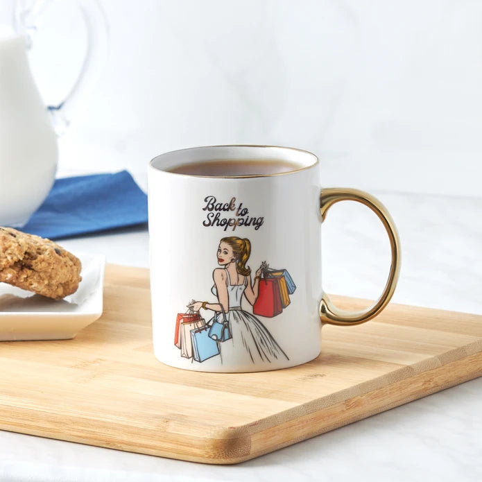 Karaca Back To Shopping Mug 153.03.06.5690 -  Mugs - ebarza Furniture UAE | Shop Modern Furniture in Abu Dhabi & Dubai - مفروشات ايبازرا في الامارات | تسوق اثاث عصري وديكورات مميزة في دبي وابوظبي