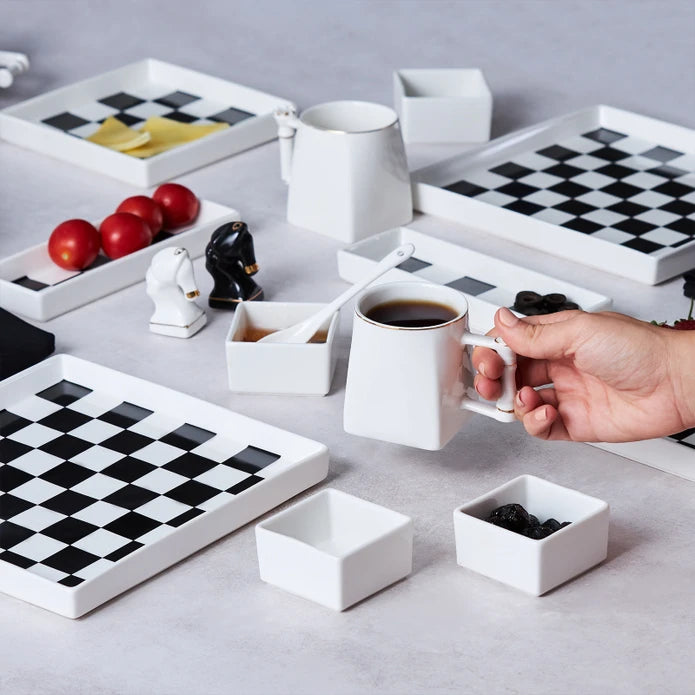 Karaca Chess 22 Pieces 6 Person Breakfast Set 153.03.08.2078 -  Dinnerware Sets - ebarza Furniture UAE | Shop Modern Furniture in Abu Dhabi & Dubai - مفروشات ايبازرا في الامارات | تسوق اثاث عصري وديكورات مميزة في دبي وابوظبي