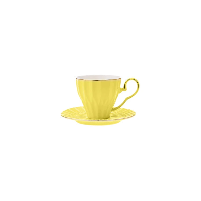 Karaca Corvus Green Yellow 2 Person Teacup 220 ml 153.03.06.7000 -  Coffee Sets - ebarza Furniture UAE | Shop Modern Furniture in Abu Dhabi & Dubai - مفروشات ايبازرا في الامارات | تسوق اثاث عصري وديكورات مميزة في دبي وابوظبي