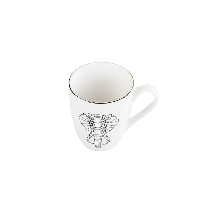 Karaca Draft Cat Mug set of 2 153.03.06.1758 -  Mugs - ebarza Furniture UAE | Shop Modern Furniture in Abu Dhabi & Dubai - مفروشات ايبازرا في الامارات | تسوق اثاث عصري وديكورات مميزة في دبي وابوظبي