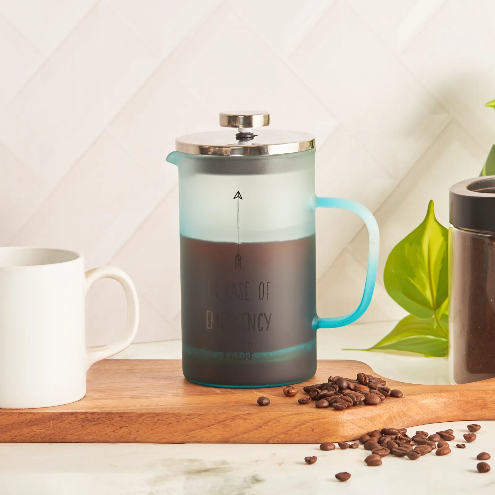Karaca Emergency Frenchpress Blue 600 Ml 153.03.08.1776 -  Kitchen Appliances - ebarza Furniture UAE | Shop Modern Furniture in Abu Dhabi & Dubai - مفروشات ايبازرا في الامارات | تسوق اثاث عصري وديكورات مميزة في دبي وابوظبي