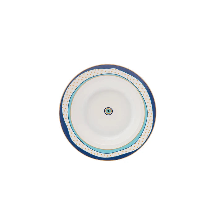 Karaca Eye Zone 24 Pieces 6 Person Porcelain Dinnerware 153.03.06.5960 -  Dinnerware Sets - ebarza Furniture UAE | Shop Modern Furniture in Abu Dhabi & Dubai - مفروشات ايبازرا في الامارات | تسوق اثاث عصري وديكورات مميزة في دبي وابوظبي