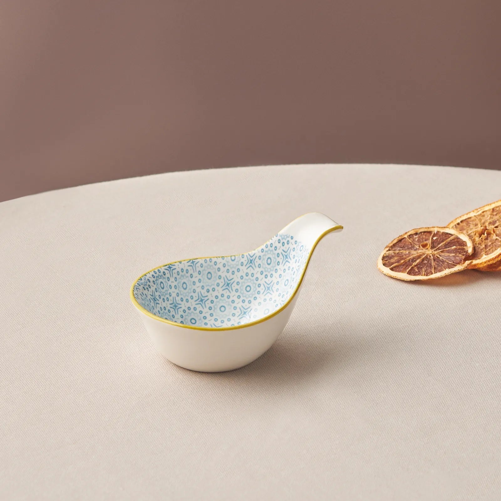 Karaca Floral Blue Drop Cookie/Sauce Bowl 10 cm 153.03.08.2996 -  Bowls - ebarza Furniture UAE | Shop Modern Furniture in Abu Dhabi & Dubai - مفروشات ايبازرا في الامارات | تسوق اثاث عصري وديكورات مميزة في دبي وابوظبي