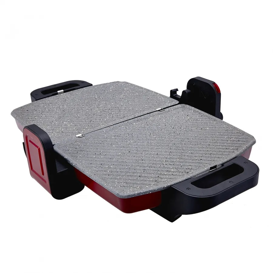 Karaca Future Granite Red Grill And Toaster 1800W 153.06.11.0409 -  Kitchen Appliances - ebarza Furniture UAE | Shop Modern Furniture in Abu Dhabi & Dubai - مفروشات ايبازرا في الامارات | تسوق اثاث عصري وديكورات مميزة في دبي وابوظبي