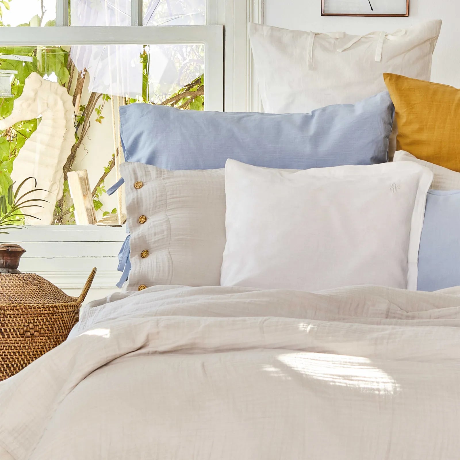 Karaca Home 4 Element Light Gray 100% Cotton Double Bedspread Air 200.18.01.0695 -  Bedding - ebarza Furniture UAE | Shop Modern Furniture in Abu Dhabi & Dubai - مفروشات ايبازرا في الامارات | تسوق اثاث عصري وديكورات مميزة في دبي وابوظبي