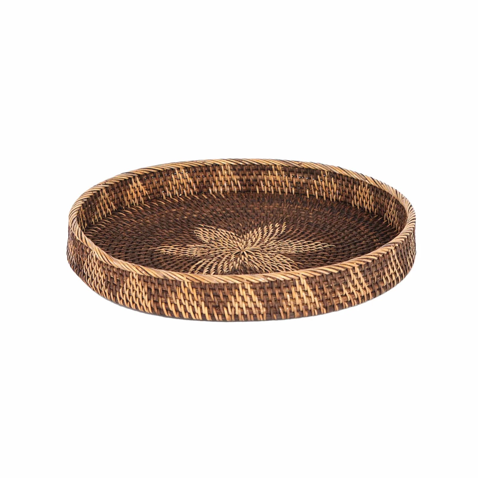 Karaca Home Antique Rattan Tray 40 Cm 300.21.02.0116 -  Trays - ebarza Furniture UAE | Shop Modern Furniture in Abu Dhabi & Dubai - مفروشات ايبازرا في الامارات | تسوق اثاث عصري وديكورات مميزة في دبي وابوظبي