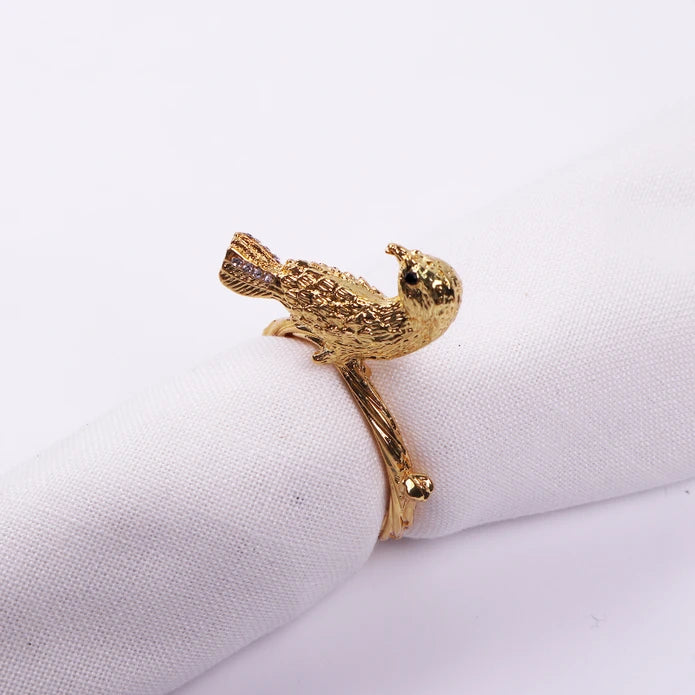 Karaca Home Bird 2 Piece Napkin Ring 300.21.02.0598 -  Napkin Rings - ebarza Furniture UAE | Shop Modern Furniture in Abu Dhabi & Dubai - مفروشات ايبازرا في الامارات | تسوق اثاث عصري وديكورات مميزة في دبي وابوظبي