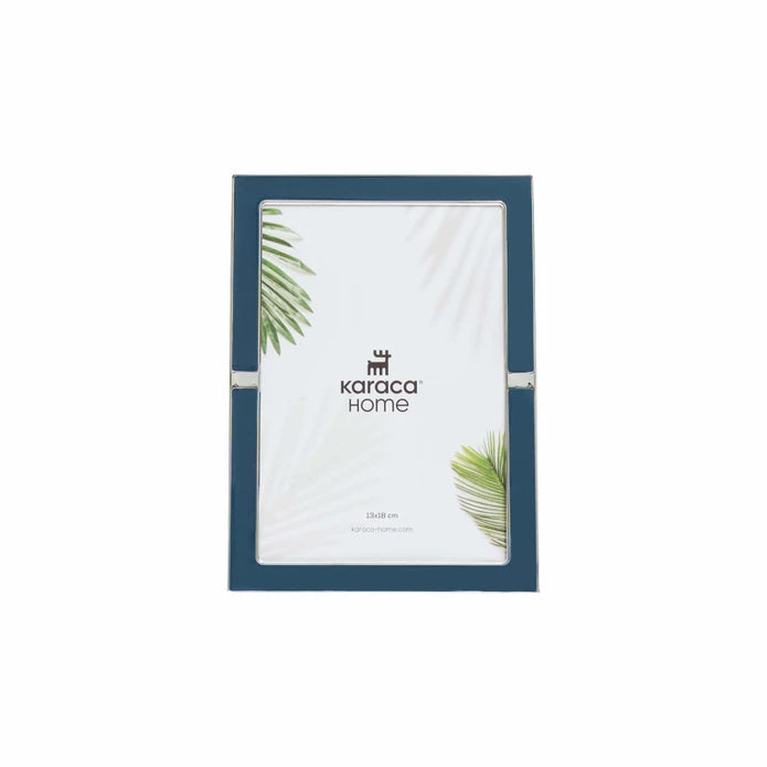 Karaca Home Jovana Photo Frame Navy / Silver 13x18 cm 300.22.02.0102 -  Photo Frames - ebarza Furniture UAE | Shop Modern Furniture in Abu Dhabi & Dubai - مفروشات ايبازرا في الامارات | تسوق اثاث عصري وديكورات مميزة في دبي وابوظبي