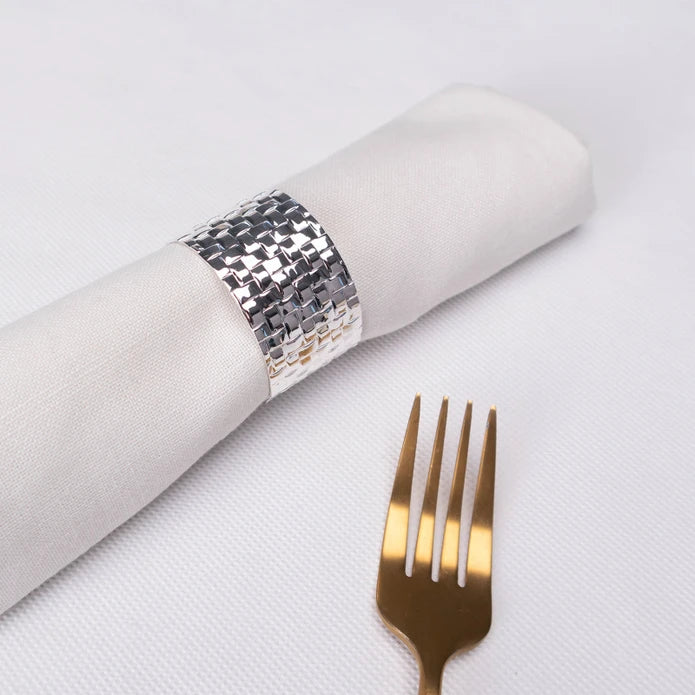 Karaca Home Marcello 2-Pack Silver Napkin Ring 300.22.02.0483 -  Napkin Rings - ebarza Furniture UAE | Shop Modern Furniture in Abu Dhabi & Dubai - مفروشات ايبازرا في الامارات | تسوق اثاث عصري وديكورات مميزة في دبي وابوظبي