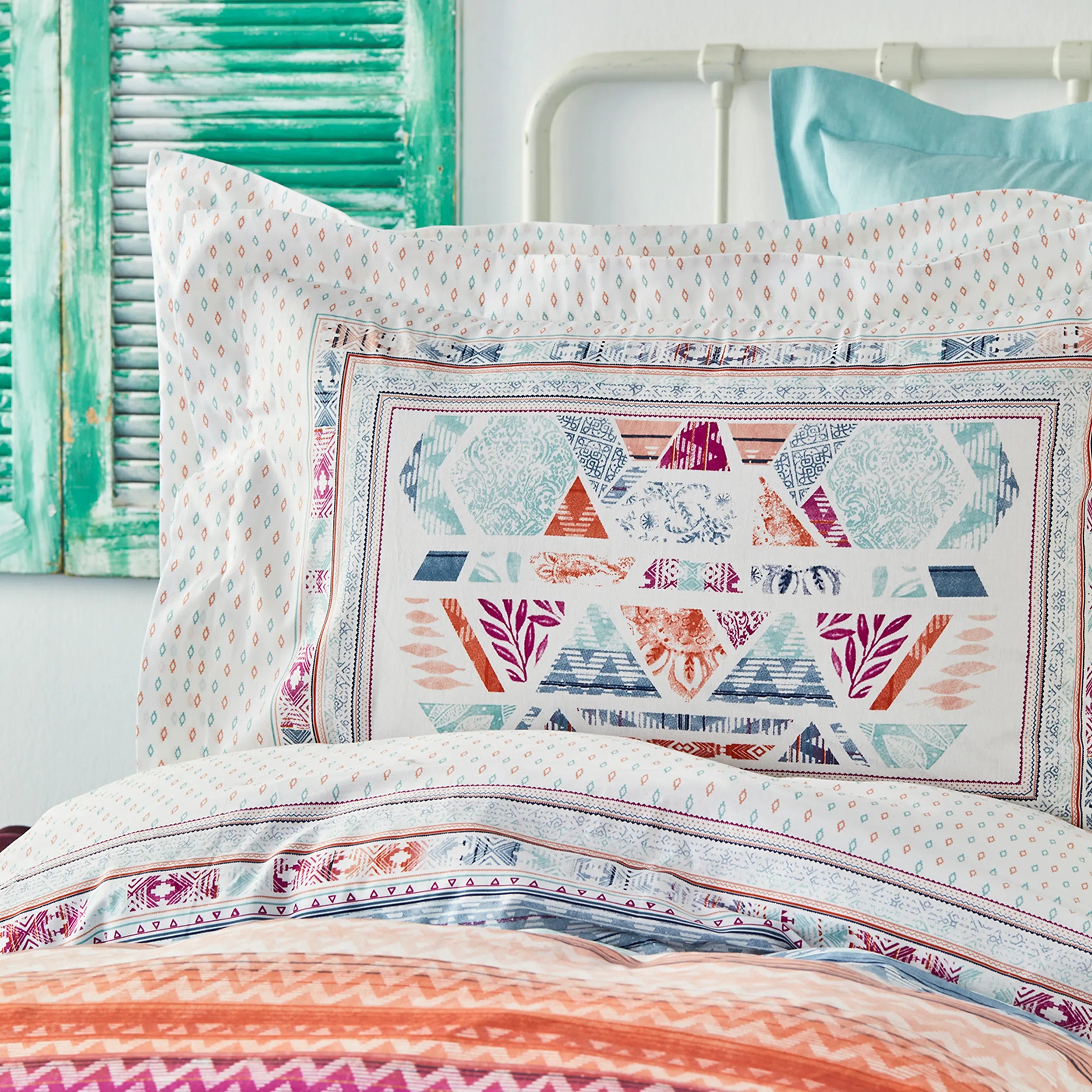 Karaca Home Moody Blue 100% Cotton Young Single Duvet Cover Set 200.18.01.0299 -  Bedding - ebarza Furniture UAE | Shop Modern Furniture in Abu Dhabi & Dubai - مفروشات ايبازرا في الامارات | تسوق اثاث عصري وديكورات مميزة في دبي وابوظبي