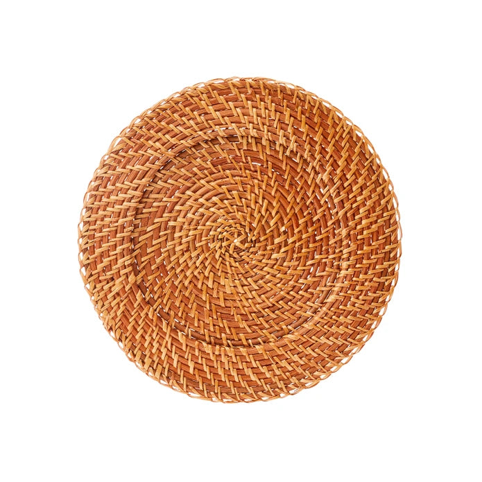 Karaca Home Mora Rattan Bottom 33 cm 300.21.02.0276 -  Plates - ebarza Furniture UAE | Shop Modern Furniture in Abu Dhabi & Dubai - مفروشات ايبازرا في الامارات | تسوق اثاث عصري وديكورات مميزة في دبي وابوظبي