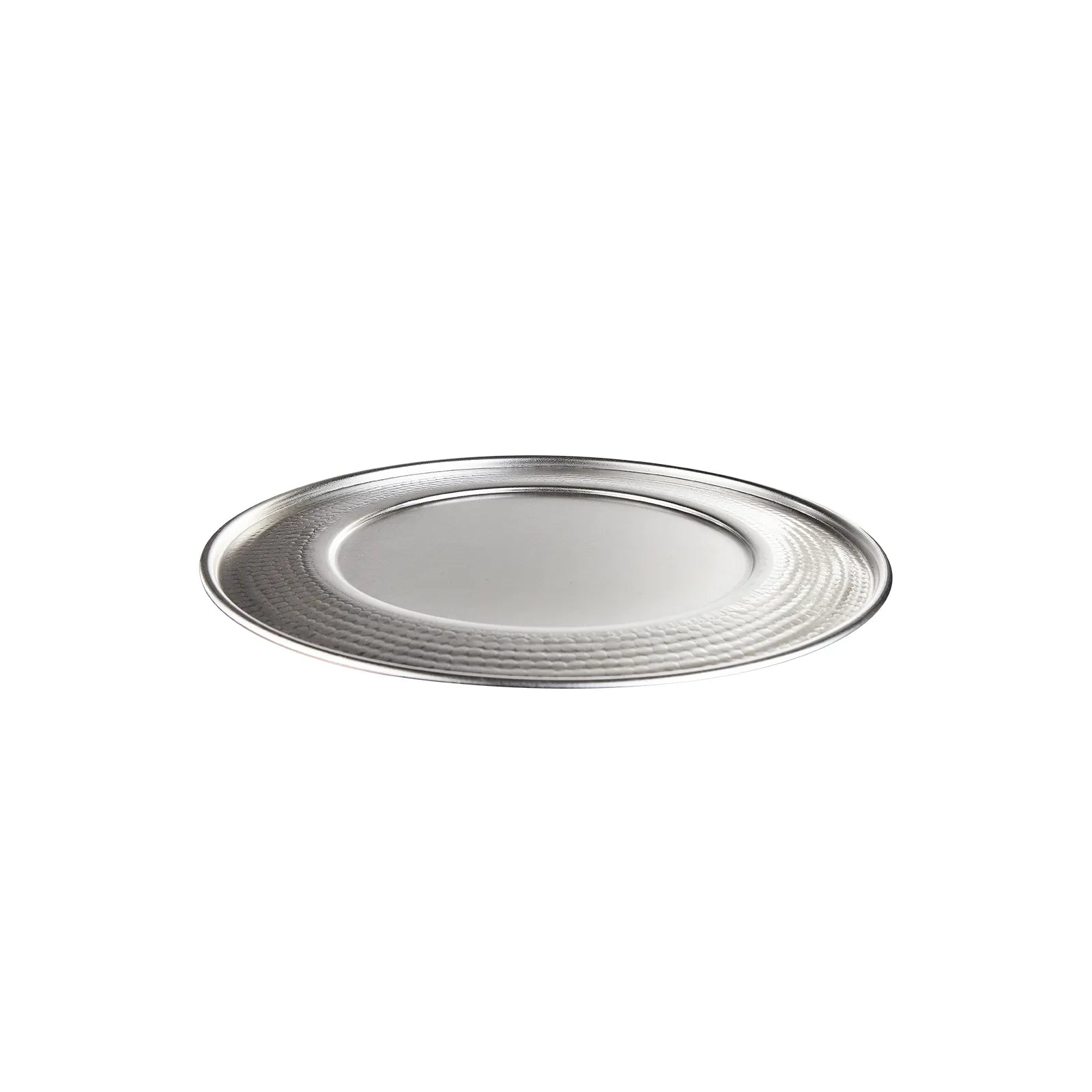 Karaca Home Moroc Supla Silver 33 Cm 300.21.02.019 -  Plates - ebarza Furniture UAE | Shop Modern Furniture in Abu Dhabi & Dubai - مفروشات ايبازرا في الامارات | تسوق اثاث عصري وديكورات مميزة في دبي وابوظبي