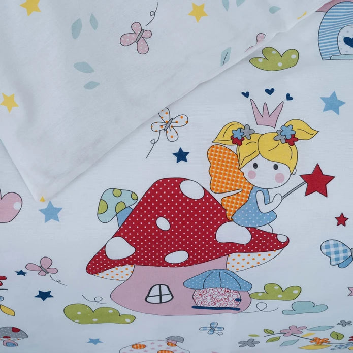 Karaca Home Mushrom 100% Cotton Baby Duvet Cover Set 200.20.01.0190 -  Bedding - ebarza Furniture UAE | Shop Modern Furniture in Abu Dhabi & Dubai - مفروشات ايبازرا في الامارات | تسوق اثاث عصري وديكورات مميزة في دبي وابوظبي