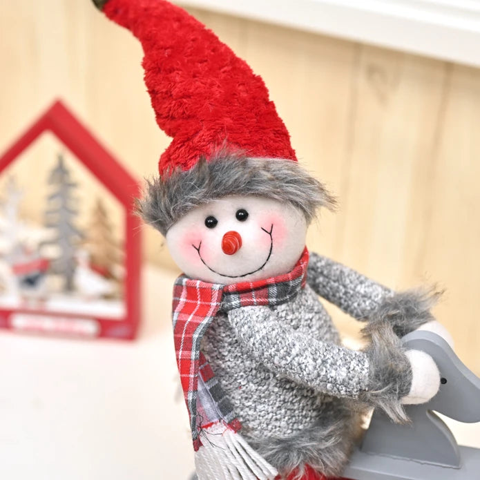 Karaca Home Snowman Decorative Object Red 300.21.02.0282 -  Doll/Door stopper - ebarza Furniture UAE | Shop Modern Furniture in Abu Dhabi & Dubai - مفروشات ايبازرا في الامارات | تسوق اثاث عصري وديكورات مميزة في دبي وابوظبي