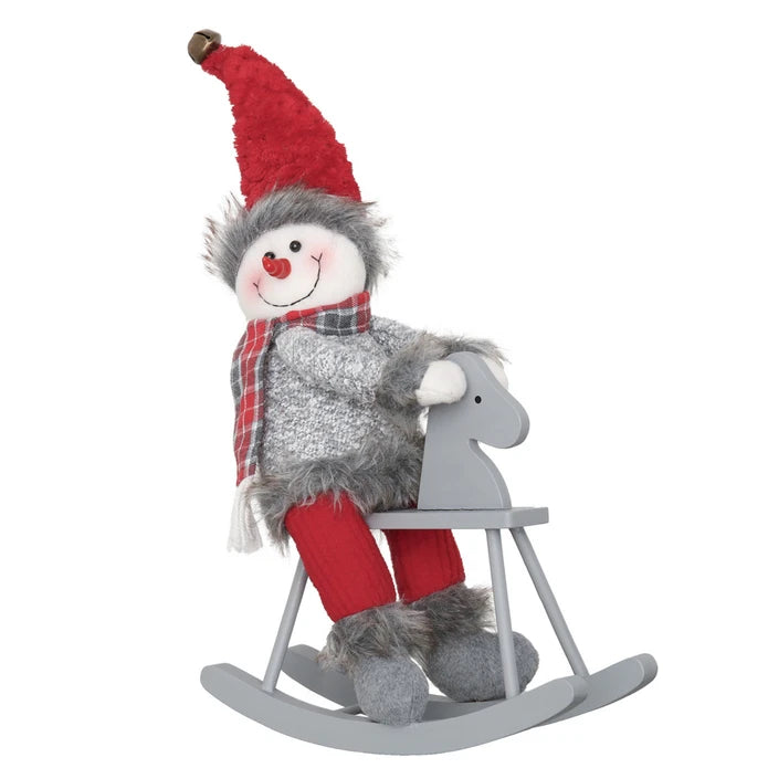 Karaca Home Snowman Decorative Object Red 300.21.02.0282 -  Doll/Door stopper - ebarza Furniture UAE | Shop Modern Furniture in Abu Dhabi & Dubai - مفروشات ايبازرا في الامارات | تسوق اثاث عصري وديكورات مميزة في دبي وابوظبي