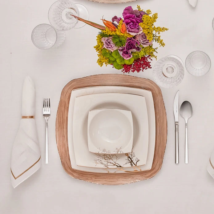 Karaca Home Strip 12 Piece Napkin Ring Gold 300.21.02.0601 -  Napkin Rings - ebarza Furniture UAE | Shop Modern Furniture in Abu Dhabi & Dubai - مفروشات ايبازرا في الامارات | تسوق اثاث عصري وديكورات مميزة في دبي وابوظبي