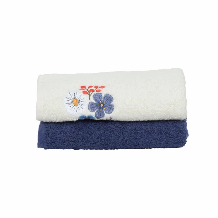 Karaca Home Violet 100% Cotton 2 Piece Towel Set 200.21.01.0804 -  Towels - ebarza Furniture UAE | Shop Modern Furniture in Abu Dhabi & Dubai - مفروشات ايبازرا في الامارات | تسوق اثاث عصري وديكورات مميزة في دبي وابوظبي