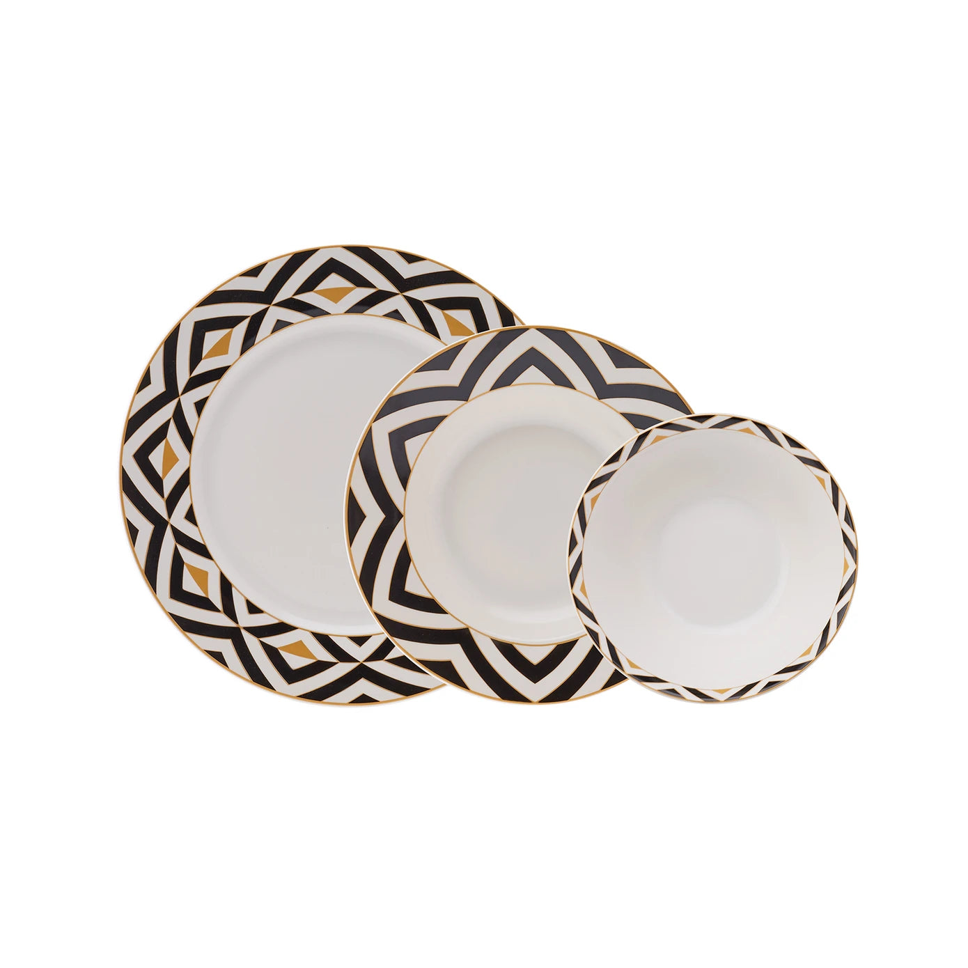 Karaca Kadres 18 Pieces 6 Person Porcelain Dinnerware 153.03.06.8052 -  Dinnerware Sets - ebarza Furniture UAE | Shop Modern Furniture in Abu Dhabi & Dubai - مفروشات ايبازرا في الامارات | تسوق اثاث عصري وديكورات مميزة في دبي وابوظبي