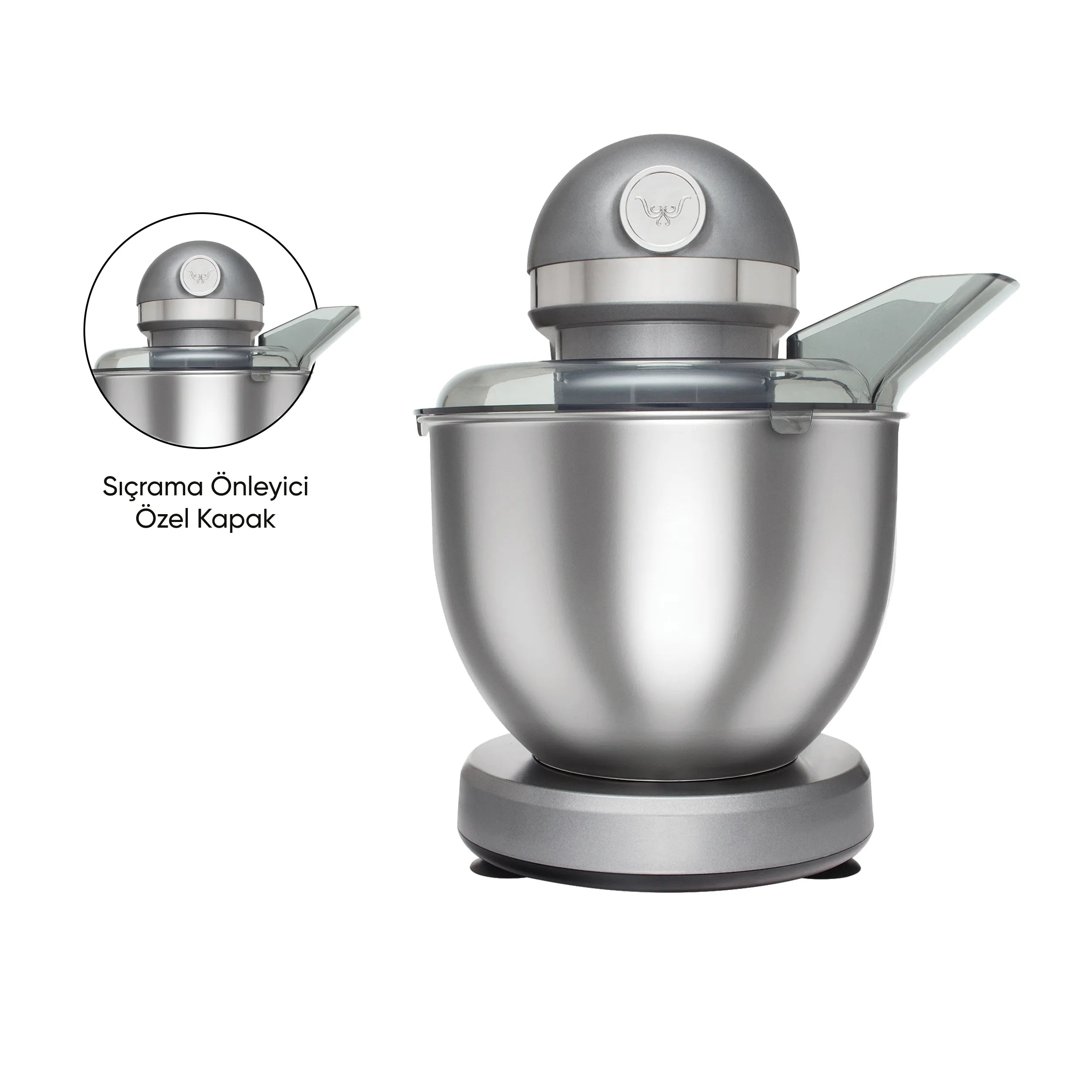 Karaca Mastermaid Chef Stand Mixer Galaxy Gray 1500W 5 Lt 153.03.06.6326 -  Kitchen Appliances - ebarza Furniture UAE | Shop Modern Furniture in Abu Dhabi & Dubai - مفروشات ايبازرا في الامارات | تسوق اثاث عصري وديكورات مميزة في دبي وابوظبي
