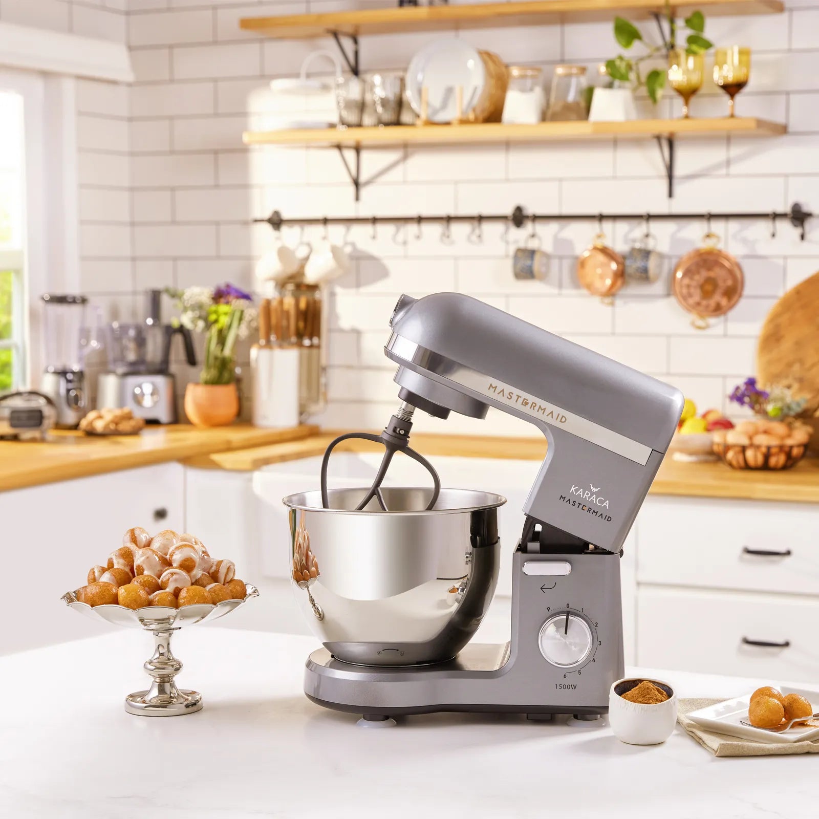 Karaca Mastermaid Chef Stand Mixer Galaxy Gray 1500W 5 Lt 153.03.06.6326 -  Kitchen Appliances - ebarza Furniture UAE | Shop Modern Furniture in Abu Dhabi & Dubai - مفروشات ايبازرا في الامارات | تسوق اثاث عصري وديكورات مميزة في دبي وابوظبي