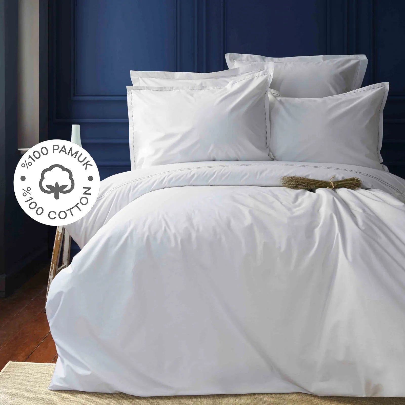 Karaca Nautica Home Northern Off White Navy Blue Percale Double Duvet Cover Set 180.01.01.0356 -  Bedding - ebarza Furniture UAE | Shop Modern Furniture in Abu Dhabi & Dubai - مفروشات ايبازرا في الامارات | تسوق اثاث عصري وديكورات مميزة في دبي وابوظبي