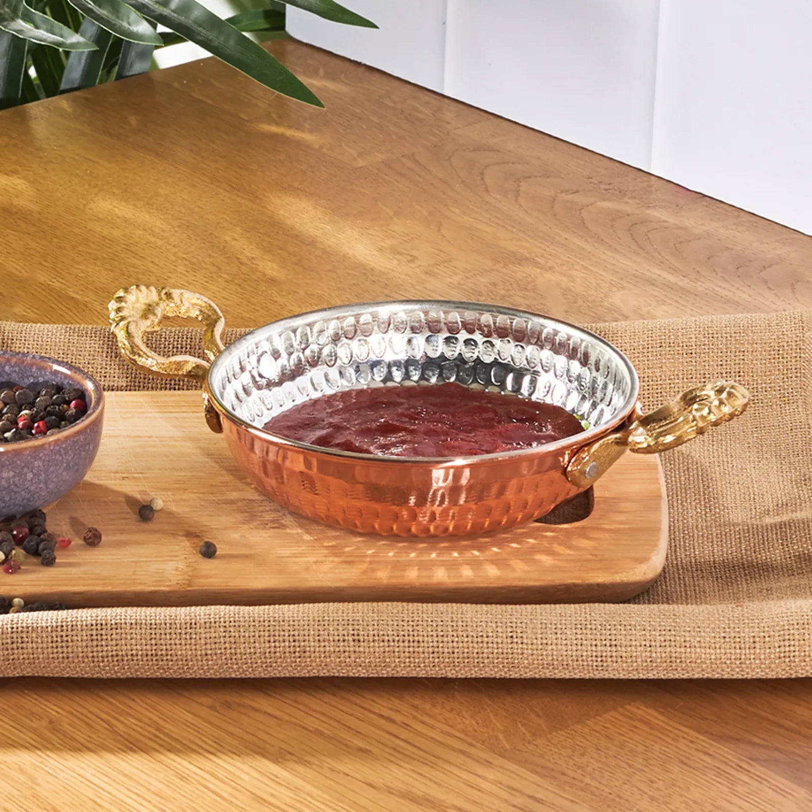 Karaca Nish/Antique Copper New Copper Plate 12 Cm 153.03.07.9107/153.03.08.0204 -  Cookware Sets - ebarza Furniture UAE | Shop Modern Furniture in Abu Dhabi & Dubai - مفروشات ايبازرا في الامارات | تسوق اثاث عصري وديكورات مميزة في دبي وابوظبي