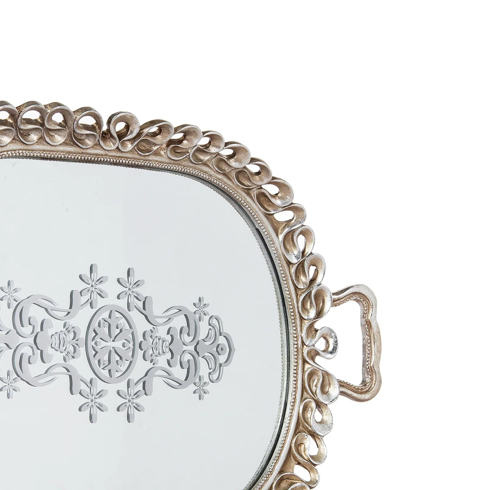 Karaca Nova Twist Decorative Tray 52X32 Cm 153.20.01.0305 -  Trays - ebarza Furniture UAE | Shop Modern Furniture in Abu Dhabi & Dubai - مفروشات ايبازرا في الامارات | تسوق اثاث عصري وديكورات مميزة في دبي وابوظبي