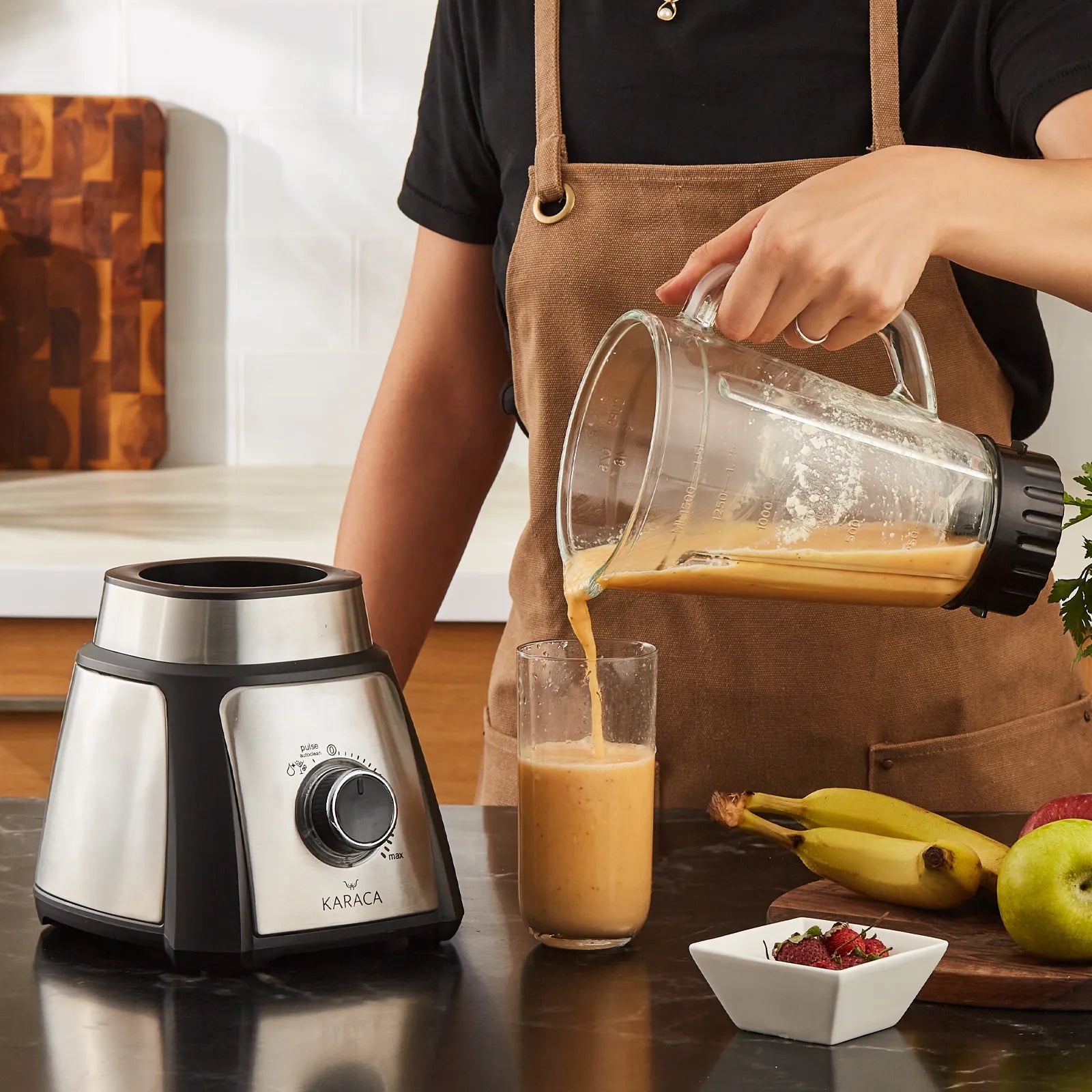 Karaca Shaker Inox Smoothie Blender 5001 153.01.06.5011 -  Kitchen Appliances - ebarza Furniture UAE | Shop Modern Furniture in Abu Dhabi & Dubai - مفروشات ايبازرا في الامارات | تسوق اثاث عصري وديكورات مميزة في دبي وابوظبي