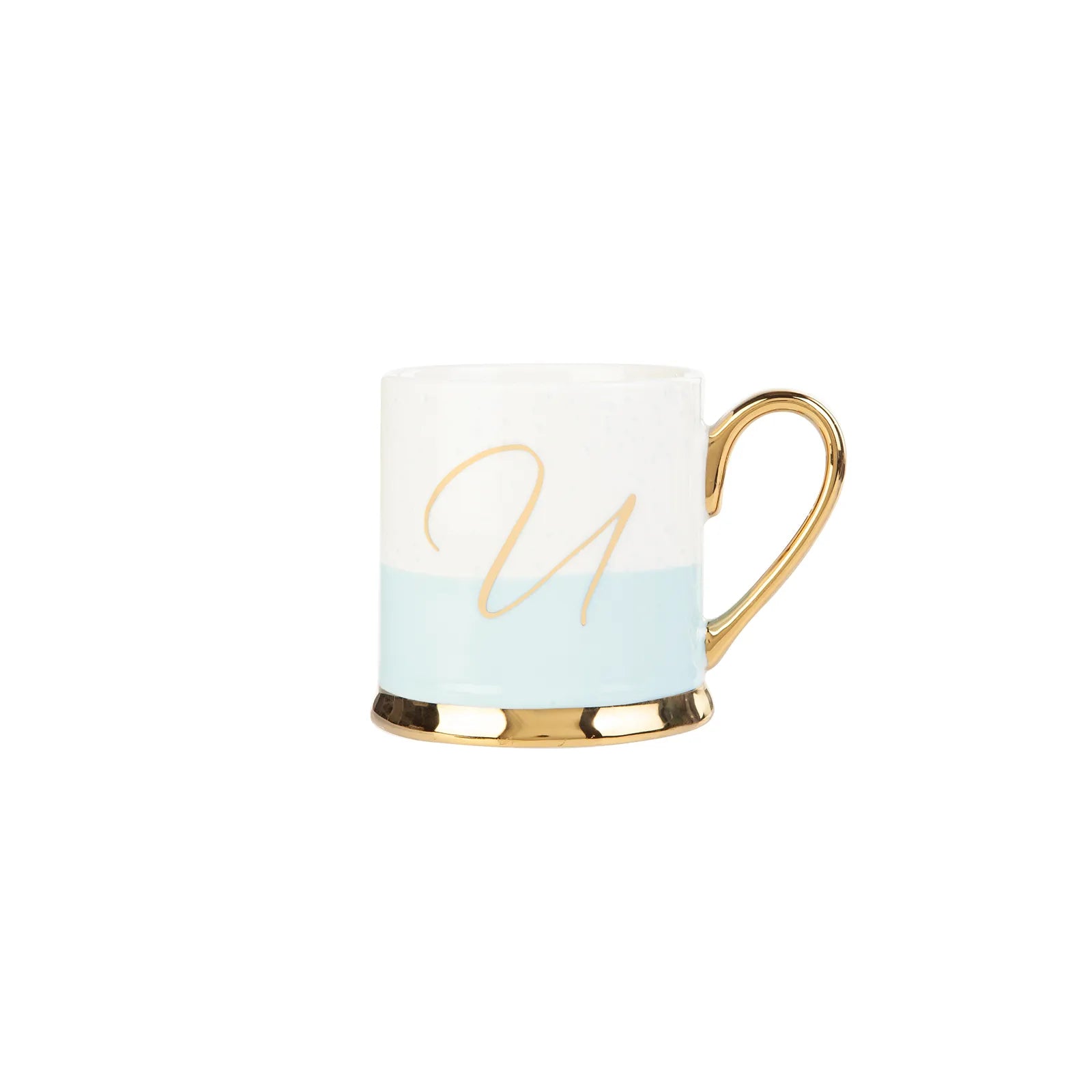 Karaca U Letter Mug 153.03.06.1627 -  Mugs - ebarza Furniture UAE | Shop Modern Furniture in Abu Dhabi & Dubai - مفروشات ايبازرا في الامارات | تسوق اثاث عصري وديكورات مميزة في دبي وابوظبي