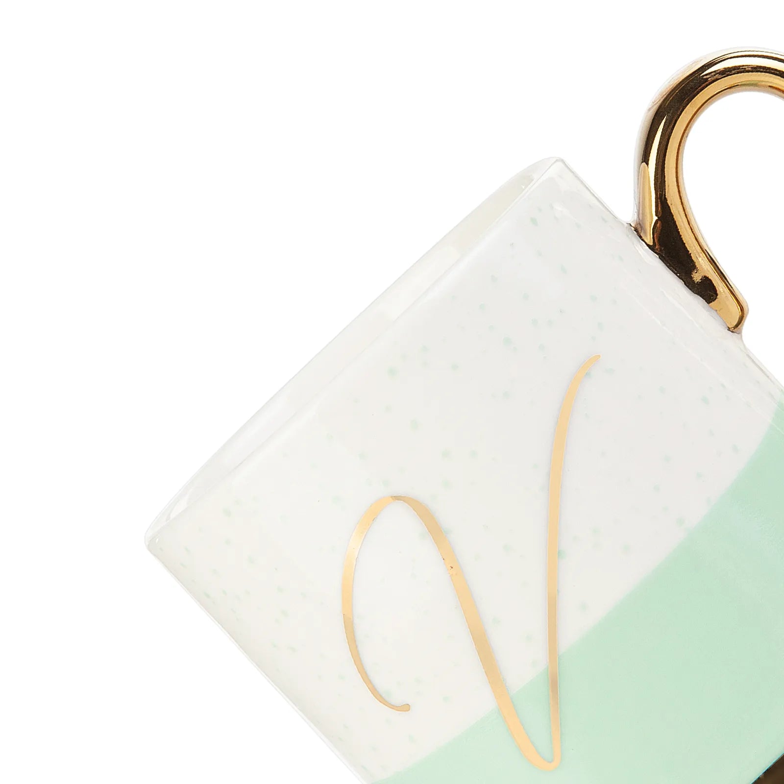 Karaca V Letter Mug 153.03.06.1628 -  Mugs - ebarza Furniture UAE | Shop Modern Furniture in Abu Dhabi & Dubai - مفروشات ايبازرا في الامارات | تسوق اثاث عصري وديكورات مميزة في دبي وابوظبي