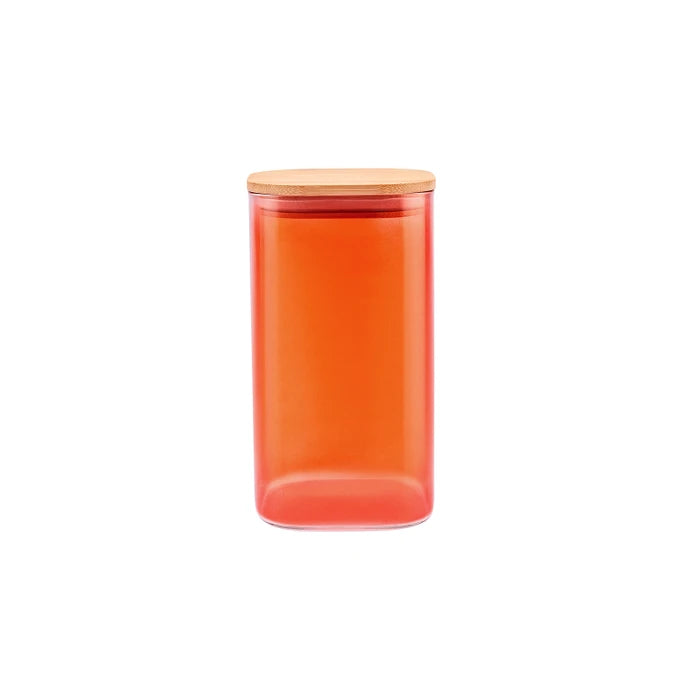 Karaca Zoro Orange Glass Storage Container 153.03.08.3333 -  Spice Sets - ebarza Furniture UAE | Shop Modern Furniture in Abu Dhabi & Dubai - مفروشات ايبازرا في الامارات | تسوق اثاث عصري وديكورات مميزة في دبي وابوظبي