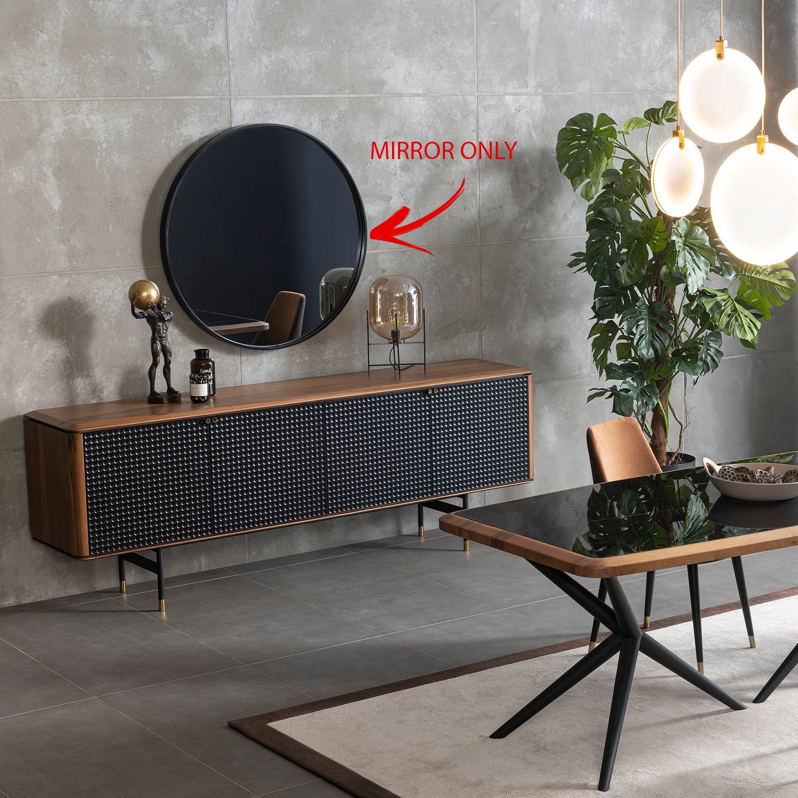 Layla Mirror Lyla-Mrr -  Mirrors - ebarza Furniture UAE | Shop Modern Furniture in Abu Dhabi & Dubai - مفروشات ايبازرا في الامارات | تسوق اثاث عصري وديكورات مميزة في دبي وابوظبي