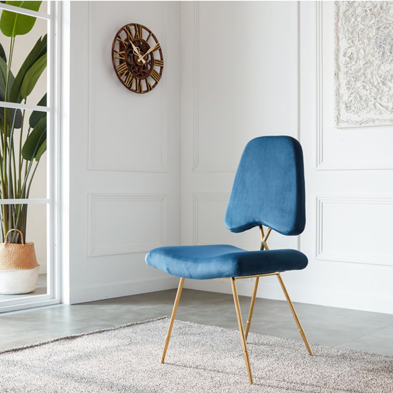 Velletri Cross  Dinning Chair Tg-185 -  Chairs - ebarza Furniture UAE | Shop Modern Furniture in Abu Dhabi & Dubai - مفروشات ايبازرا في الامارات | تسوق اثاث عصري وديكورات مميزة في دبي وابوظبي