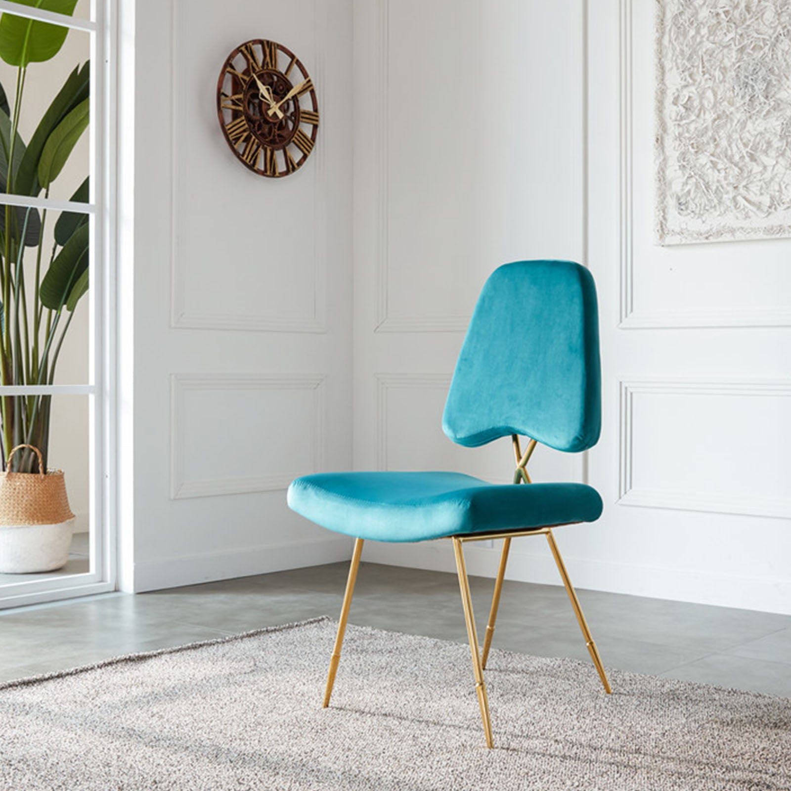 Velletri Cross  Dinning Chair Tg-185 -  Chairs - ebarza Furniture UAE | Shop Modern Furniture in Abu Dhabi & Dubai - مفروشات ايبازرا في الامارات | تسوق اثاث عصري وديكورات مميزة في دبي وابوظبي