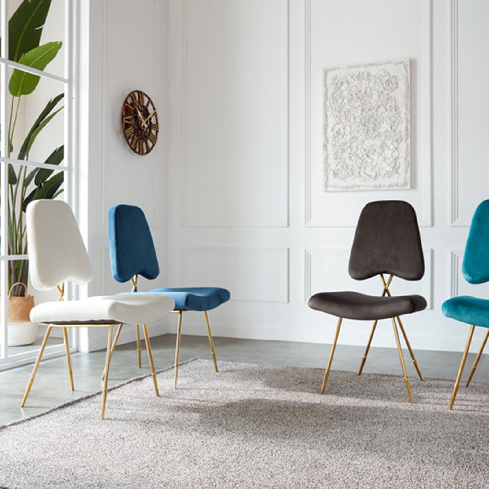 Velletri Cross  Dinning Chair Tg-185 -  Chairs - ebarza Furniture UAE | Shop Modern Furniture in Abu Dhabi & Dubai - مفروشات ايبازرا في الامارات | تسوق اثاث عصري وديكورات مميزة في دبي وابوظبي