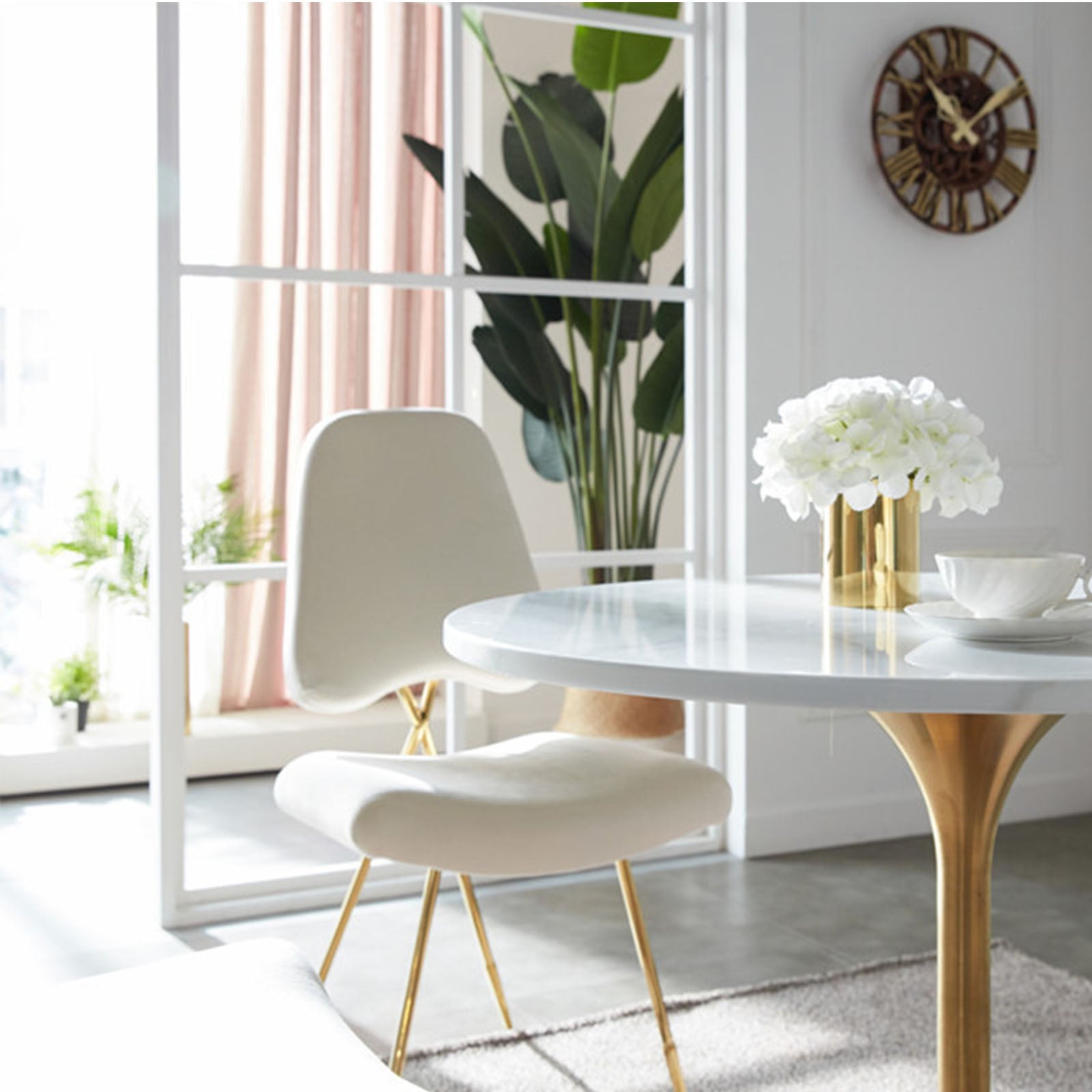 Velletri Cross  Dinning Chair Tg-185 -  Chairs - ebarza Furniture UAE | Shop Modern Furniture in Abu Dhabi & Dubai - مفروشات ايبازرا في الامارات | تسوق اثاث عصري وديكورات مميزة في دبي وابوظبي