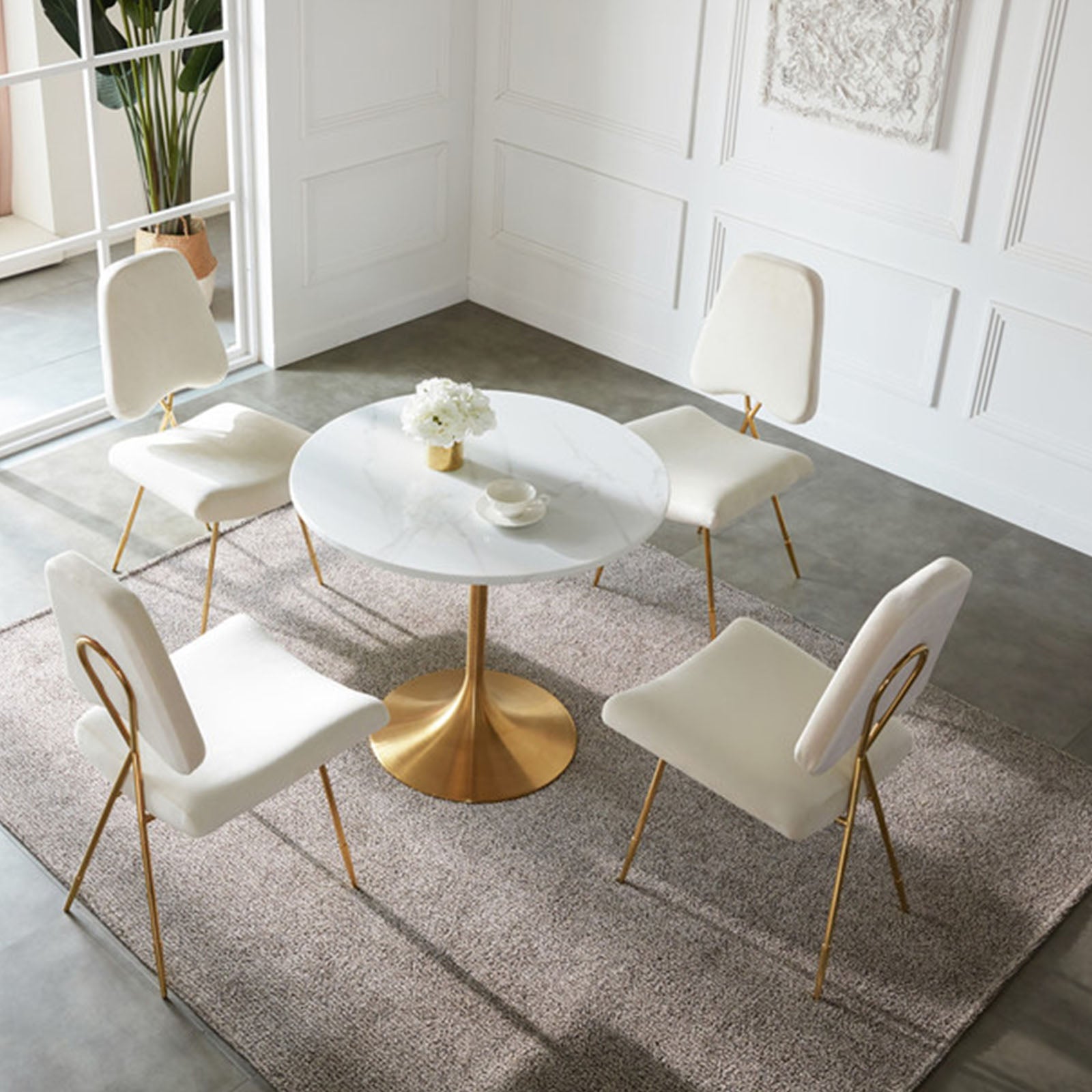 Velletri Cross  Dinning Chair Tg-185 -  Chairs - ebarza Furniture UAE | Shop Modern Furniture in Abu Dhabi & Dubai - مفروشات ايبازرا في الامارات | تسوق اثاث عصري وديكورات مميزة في دبي وابوظبي